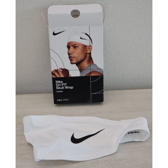 Nike Unisex Adult One Size Fits Most White/Black Dri-FIT 5.0 Football Skull Wrap - Picture 3 of 4